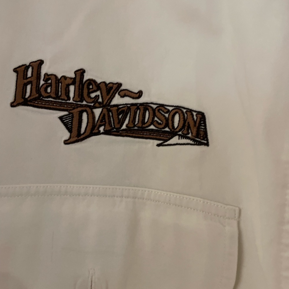 Harley Davidson white button down - Picture 6 of 11